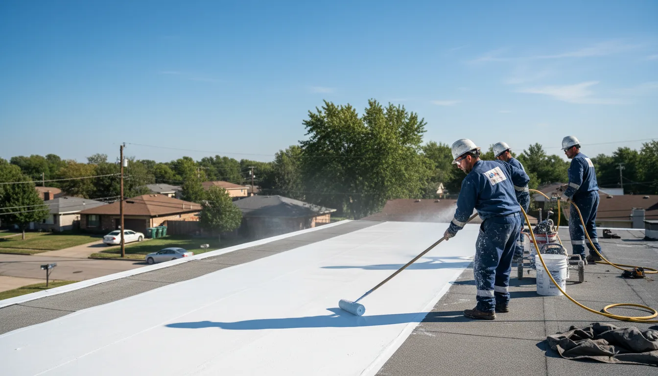 Commercial roof coating in Moundville, MO near me